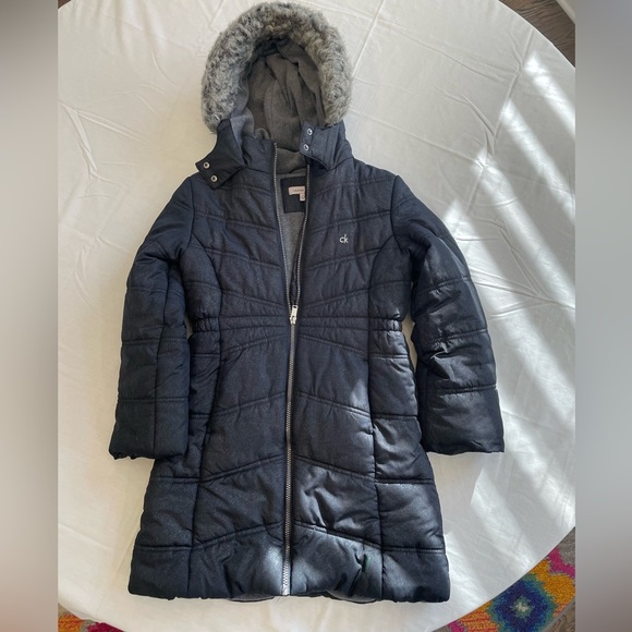 Calvin Klein Other - 🍄Calvin Klein Everest puffer Jacket faux fur , M 8/10